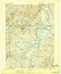 Morristown New Jersey Historical topographic map, 1:62500 scale, 15 X 15 Minute, Year 1894