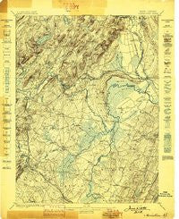 Morristown New Jersey Historical topographic map, 1:62500 scale, 15 X 15 Minute, Year 1898