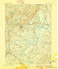 Morristown New Jersey Historical topographic map, 1:62500 scale, 15 X 15 Minute, Year 1898