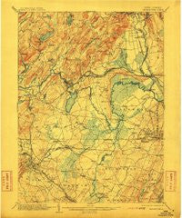 Morristown New Jersey Historical topographic map, 1:62500 scale, 15 X 15 Minute, Year 1906