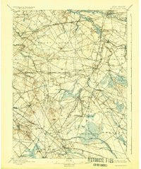 Mount Holly New Jersey Historical topographic map, 1:62500 scale, 15 X 15 Minute, Year 1898