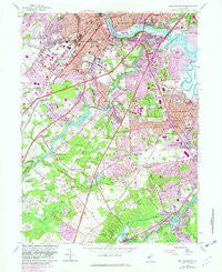 New Brunswick New Jersey Historical topographic map, 1:24000 scale, 7.5 X 7.5 Minute, Year 1954
