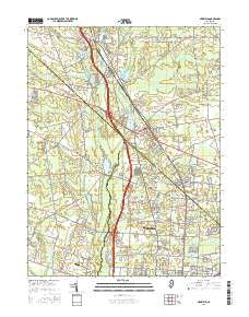 Newfield New Jersey Current topographic map, 1:24000 scale, 7.5 X 7.5 Minute, Year 2016