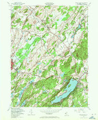 Newton East New Jersey Historical topographic map, 1:24000 scale, 7.5 X 7.5 Minute, Year 1954