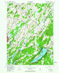 Newton East New Jersey Historical topographic map, 1:24000 scale, 7.5 X 7.5 Minute, Year 1954