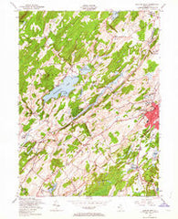 Newton West New Jersey Historical topographic map, 1:24000 scale, 7.5 X 7.5 Minute, Year 1954