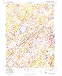 Newton West New Jersey Historical topographic map, 1:24000 scale, 7.5 X 7.5 Minute, Year 1954