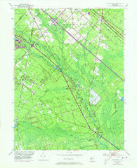 Newtonville New Jersey Historical topographic map, 1:24000 scale, 7.5 X 7.5 Minute, Year 1953
