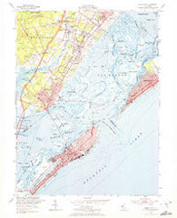 Ocean City New Jersey Historical topographic map, 1:24000 scale, 7.5 X 7.5 Minute, Year 1952