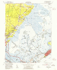 Oceanville New Jersey Historical topographic map, 1:24000 scale, 7.5 X 7.5 Minute, Year 1952