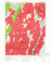 Orange New Jersey Historical topographic map, 1:24000 scale, 7.5 X 7.5 Minute, Year 1955