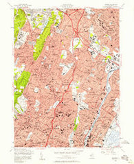 Orange New Jersey Historical topographic map, 1:24000 scale, 7.5 X 7.5 Minute, Year 1955