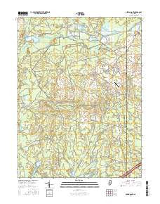 Oswego Lake New Jersey Current topographic map, 1:24000 scale, 7.5 X 7.5 Minute, Year 2016