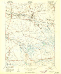 Pemberton New Jersey Historical topographic map, 1:24000 scale, 7.5 X 7.5 Minute, Year 1951