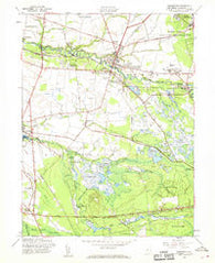 Pemberton New Jersey Historical topographic map, 1:24000 scale, 7.5 X 7.5 Minute, Year 1957