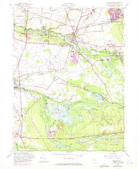 Pemberton New Jersey Historical topographic map, 1:24000 scale, 7.5 X 7.5 Minute, Year 1957