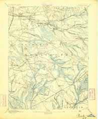 Pemberton New Jersey Historical topographic map, 1:62500 scale, 15 X 15 Minute, Year 1894