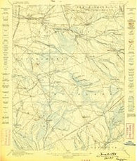 Pemberton New Jersey Historical topographic map, 1:62500 scale, 15 X 15 Minute, Year 1898