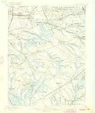 Pemberton New Jersey Historical topographic map, 1:62500 scale, 15 X 15 Minute, Year 1898