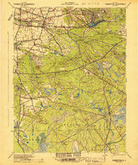 Pemberton New Jersey Historical topographic map, 1:62500 scale, 15 X 15 Minute, Year 1942