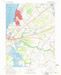 Penns Grove New Jersey Historical topographic map, 1:24000 scale, 7.5 X 7.5 Minute, Year 1967