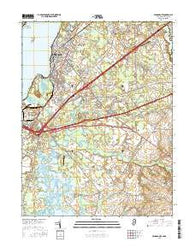 Penns Grove New Jersey Current topographic map, 1:24000 scale, 7.5 X 7.5 Minute, Year 2016