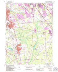 Pitman East New Jersey Historical topographic map, 1:24000 scale, 7.5 X 7.5 Minute, Year 1966