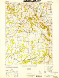 Pittstown New Jersey Historical topographic map, 1:24000 scale, 7.5 X 7.5 Minute, Year 1952