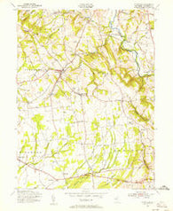 Pittstown New Jersey Historical topographic map, 1:24000 scale, 7.5 X 7.5 Minute, Year 1955