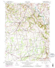 Pittstown New Jersey Historical topographic map, 1:24000 scale, 7.5 X 7.5 Minute, Year 1955