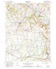 Pittstown New Jersey Historical topographic map, 1:24000 scale, 7.5 X 7.5 Minute, Year 1955