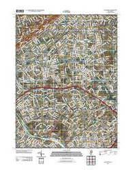 Plainfield New Jersey Historical topographic map, 1:24000 scale, 7.5 X 7.5 Minute, Year 2011