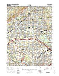 Plainfield New Jersey Current topographic map, 1:24000 scale, 7.5 X 7.5 Minute, Year 2016