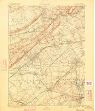 Plainfield New Jersey Historical topographic map, 1:62500 scale, 15 X 15 Minute, Year 1888