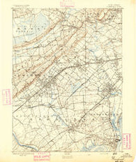 Plainfield New Jersey Historical topographic map, 1:62500 scale, 15 X 15 Minute, Year 1893