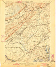 Plainfield New Jersey Historical topographic map, 1:62500 scale, 15 X 15 Minute, Year 1898