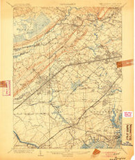Plainfield New Jersey Historical topographic map, 1:62500 scale, 15 X 15 Minute, Year 1905