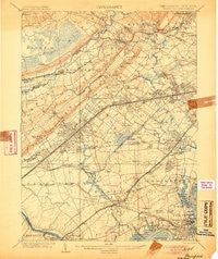 Plainfield New Jersey Historical topographic map, 1:62500 scale, 15 X 15 Minute, Year 1905
