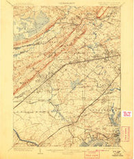 Plainfield New Jersey Historical topographic map, 1:62500 scale, 15 X 15 Minute, Year 1905