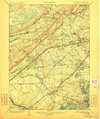 Plainfield New Jersey Historical topographic map, 1:62500 scale, 15 X 15 Minute, Year 1905