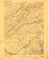 Plainfield New Jersey Historical topographic map, 1:62500 scale, 15 X 15 Minute, Year 1905