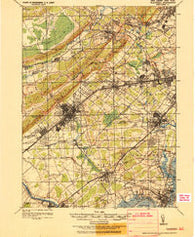 Plainfield New Jersey Historical topographic map, 1:62500 scale, 15 X 15 Minute, Year 1921