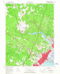 Pleasantville New Jersey Historical topographic map, 1:24000 scale, 7.5 X 7.5 Minute, Year 1952