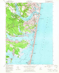 Point Pleasant New Jersey Historical topographic map, 1:24000 scale, 7.5 X 7.5 Minute, Year 1953