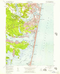 Point Pleasant New Jersey Historical topographic map, 1:24000 scale, 7.5 X 7.5 Minute, Year 1953