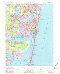 Point Pleasant New Jersey Historical topographic map, 1:24000 scale, 7.5 X 7.5 Minute, Year 1953