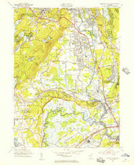 Pompton Plains New Jersey Historical topographic map, 1:24000 scale, 7.5 X 7.5 Minute, Year 1955
