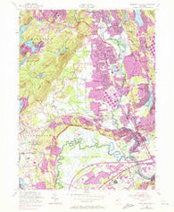 Pompton Plains New Jersey Historical topographic map, 1:24000 scale, 7.5 X 7.5 Minute, Year 1955