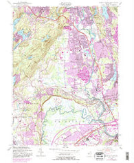 Pompton Plains New Jersey Historical topographic map, 1:24000 scale, 7.5 X 7.5 Minute, Year 1955