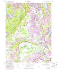 Pompton Plains New Jersey Historical topographic map, 1:24000 scale, 7.5 X 7.5 Minute, Year 1955